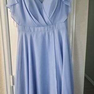 JJs House Light Blue Midi Dress